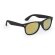 Gafas de sol publicitarias para acabado negro mate y lentes espejo Ciro Amarillo detalle 4