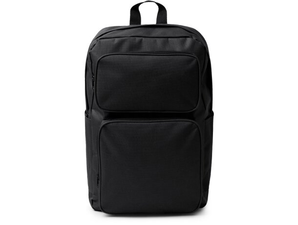 Mochila Hostik en RPET reciclado con compartimentos funcionales Negro detalle 4