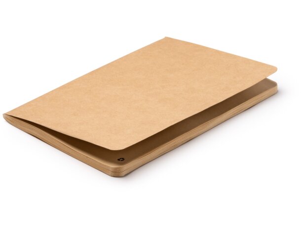 Libreta Borges Natural con portada de cartón reciclado FSC Crudo detalle 3