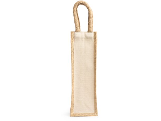 Bolsas publicitarias Belona Natural de yute y algodón Crudo detalle 3