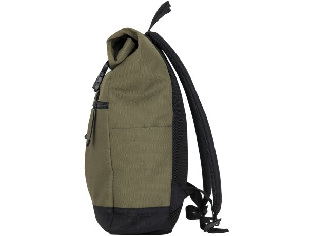 Mochila deportiva con asas acolchados en poliéster 900D 220 g/m2 Dodo Verde militar detalle 9