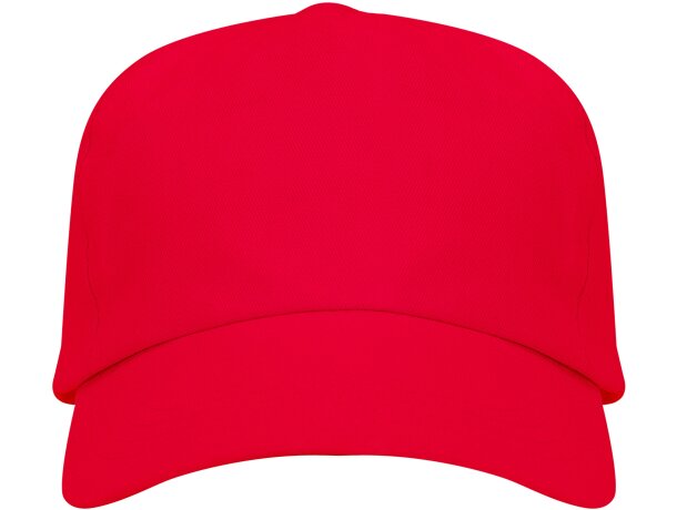 Gorras béisbol con cierre ajustable velcro de algodón 170 g/m2 Uranus Rojo detalle 29