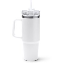 Taza térmica Kranston con asa y pajita incluida