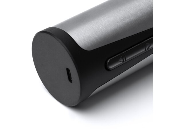 Sacacorchos eléctrico Pingux negro recargable con batería litio Negro detalle 1