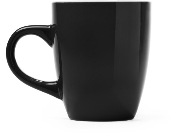 Tazas baratas en variados colores en cerámica Nolo Negro detalle 6