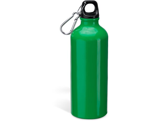 Botella de aluminio con mosqueton 800ml Baobab Verde helecho detalle 7