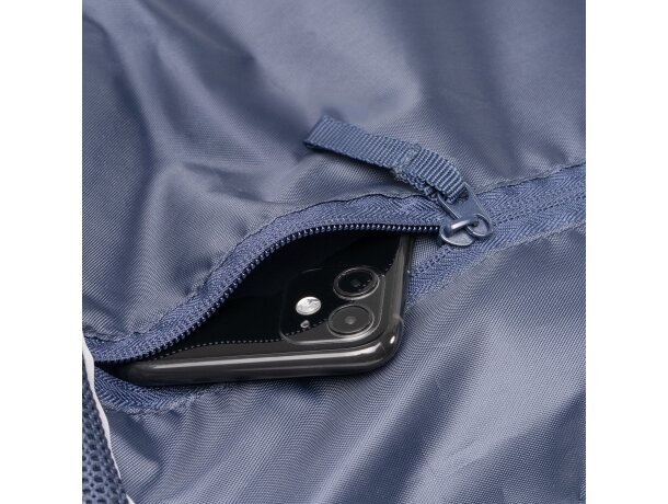 Mochila Maskot RPET con banda reflectante y bolsillo frontal Blanco detalle 1