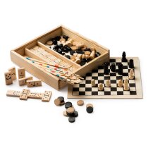 Set Galvy cuatro juegos mesa madera natural cruda