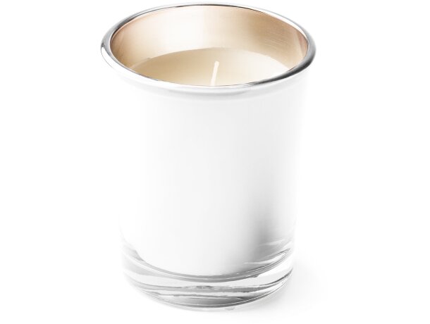 Vela aromática Kimi en cristal con parafina y cinco fragancias Rojo detalle 8