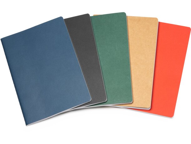 Libretas baratas colores variados cartón reciclado Danica Negro detalle 4