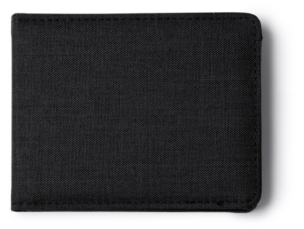 Tarjetero publicitario Beuner RPET con protección RFID vigoré Negro detalle 4