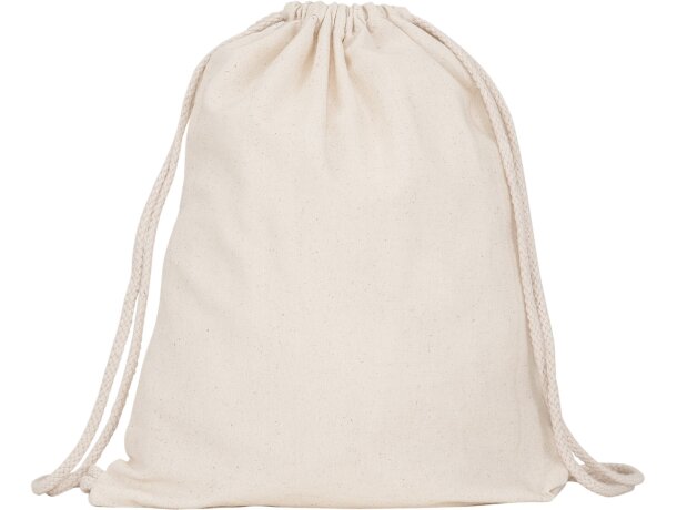 Mochila de cuerdas multiusos de algodón 140 g/m2 Mirlo Crudo detalle 4