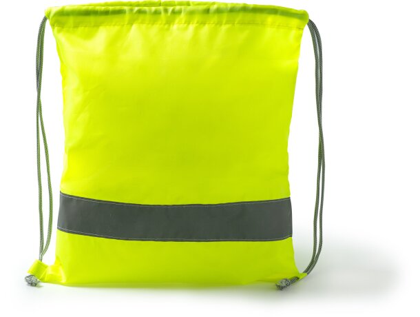 Mochilas de cuerdas personalizadas baratas reflectante poliéster 210D Labur Royal detalle 3