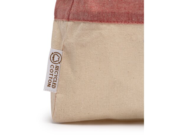 Bolsa algodón asas largas reforzadas reciclado 120 g/m2 Inca Negro detalle 1