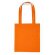 Bolsas de algodón personalizadas de asas largas reforzadas a color 105 g/m2 Naranja