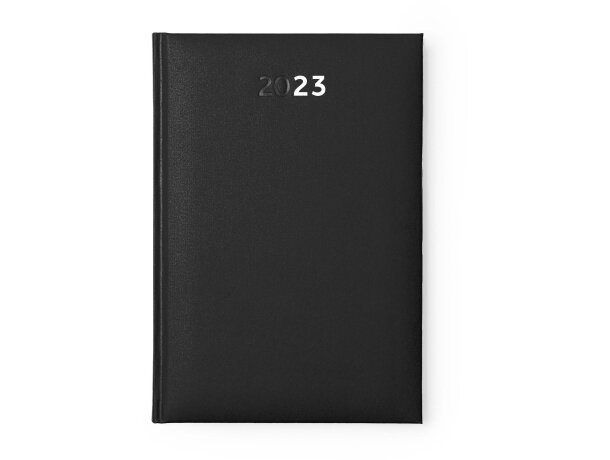 Agenda para profesores promocional Horus con cubierta acolchada y mapas Negro detalle 6