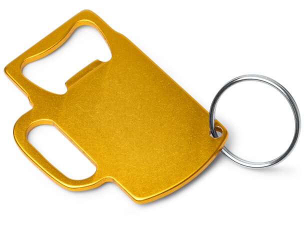 Llavero abridor Artois de aluminio reciclado Negro detalle 4