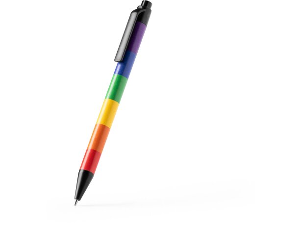 Bolígrafos originales pulsador de plástico tinta azul Sivan Multi color detalle 3