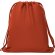 Mochila saco Zorzal poliéster 600D bolsillo cremallera cordones Rojo