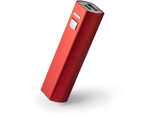 Powerbank corporativo 2600 mAh de aluminio Bony Blanco detalle 4
