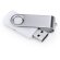 Memoria USB Marvin 16 GB con chip original y clip giratorio Blanco detalle 5