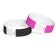 Pulseras publicitarias colores variados plástico Party Blanco detalle 2
