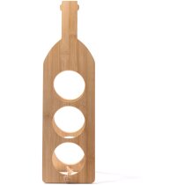 Botellero madera natural 3 botellas forma Alsac