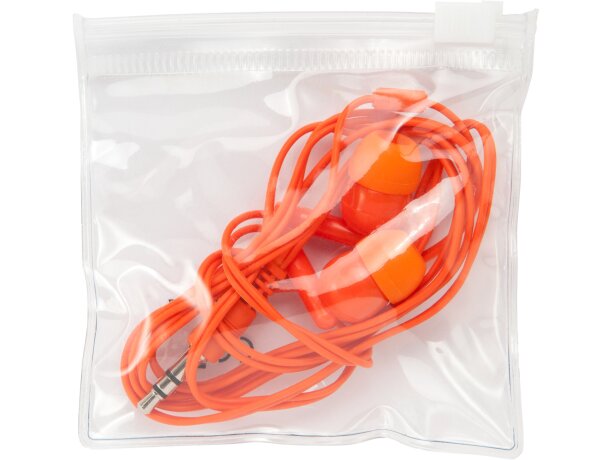 Auriculares con cable pvc Punk Naranja detalle 8