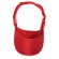 Visera personalizado con cierre velcro en microfibra Wizer Rojo detalle 8