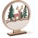 Adorno navideño Zikos de madera natural con base desmontable Crudo detalle 4