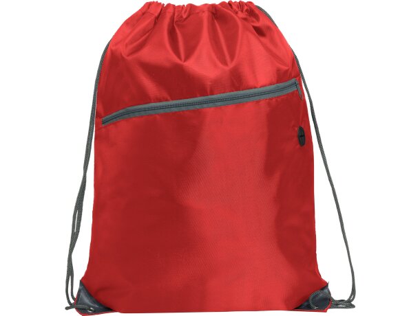 Mochila de cuerdas personalizada poliéster 70 g/m2 Ninfa Rojo detalle 20