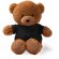 Peluche Koda con camiseta personalizable de poliéster Negro