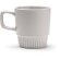 Taza cerámica Longi con asa ergonómica y base biselada Gris