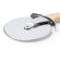 Cortapizzas Zaneti acero inoxidable mango madera ergonómico Crudo detalle 1