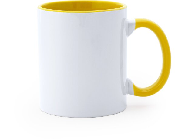 Taza sublimacion MANGO Blanco/amarillo detalle 9