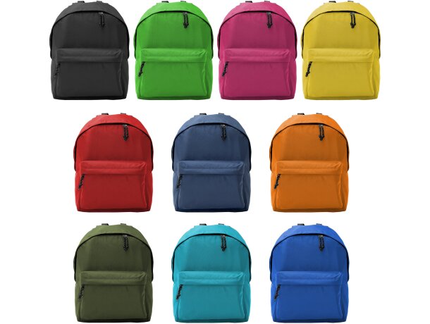 Mochilas infantiles personalizadas poliéster Marabu Negro detalle 2