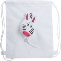 Mochila escolar publicitaria plegable 190T animales zebra jirafa pez