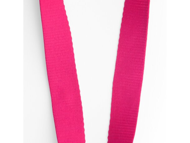 Lanyard colores variados de poliéster Guest Fucsia detalle 18
