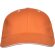 Gorras béisbol cierre velcro de algodón 260 g/m2 Panel Naranja detalle 33