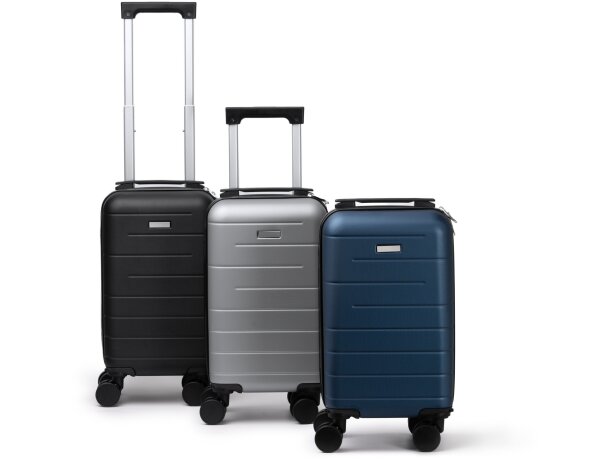 Trolley Vigo de ABS con ruedas giratorias 360° extraíbles Negro detalle 6