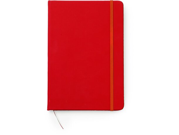 Bloc de notas con tapa rígida de polipiel A6 Ardak Rojo detalle 10