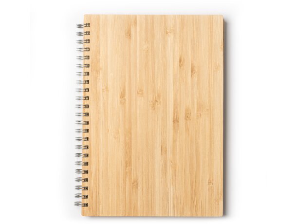 Set libreta y bolígrafo A5 bambú Gala Crudo detalle 6
