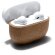 Auricular abs reciclado con detalles en corcho natural Folk Blanco detalle 2