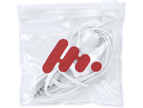 Auriculares con cable pvc Punk Blanco detalle 1