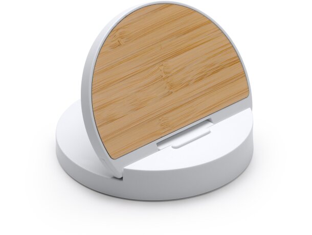 Soporte móvil con cargador inalámbrico Remus Blanco detalle 4