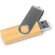 Memoria USB Gatlin de bambú natural con doble conexión 32GB Bambu detalle 2