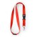 Lanyard colores variados de poliéster Guest Rojo