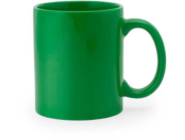 Tazas para personalizar unisex en variados colores cerámica Verde helecho detalle 15