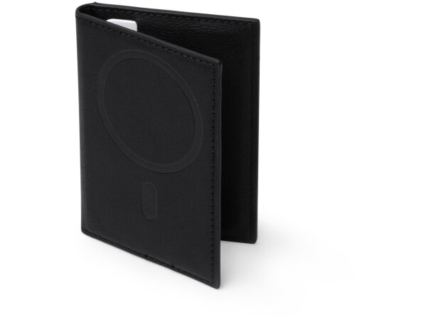 Tarjetero Karty de PU reciclado con cierre magnético Negro detalle 7