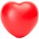 Corazón antiestrés BIKU de PU con acabado brillante Rojo